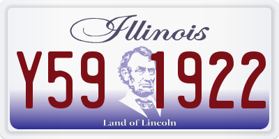 IL license plate Y591922