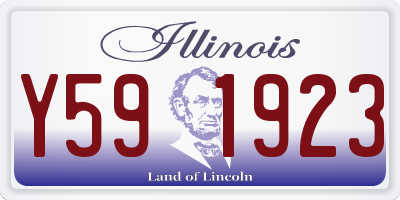 IL license plate Y591923