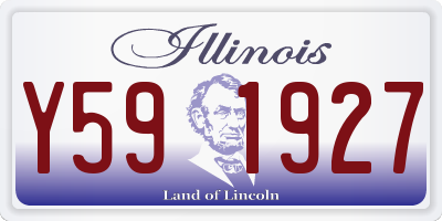 IL license plate Y591927