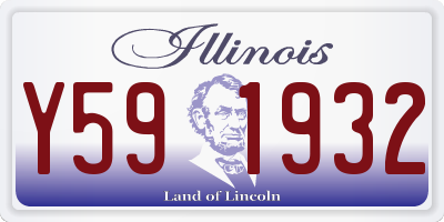 IL license plate Y591932