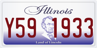 IL license plate Y591933