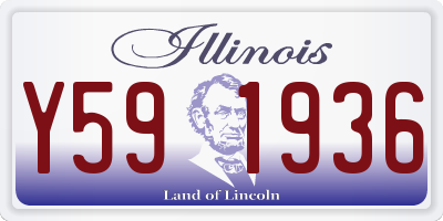IL license plate Y591936