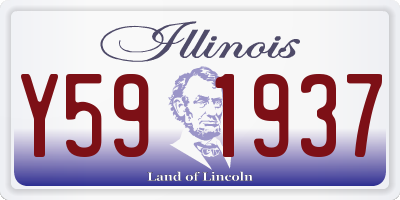 IL license plate Y591937