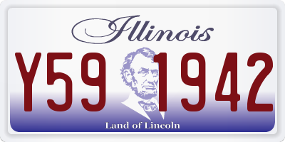 IL license plate Y591942