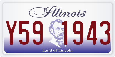 IL license plate Y591943