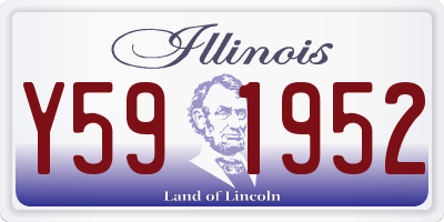 IL license plate Y591952