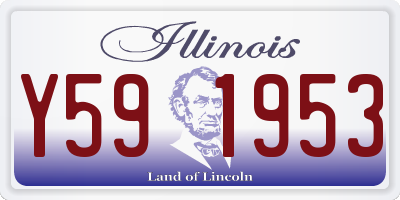 IL license plate Y591953