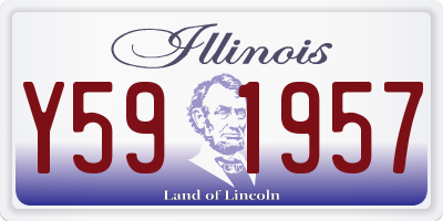 IL license plate Y591957