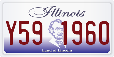 IL license plate Y591960
