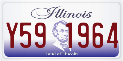 IL license plate Y591964