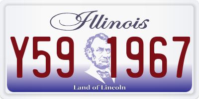 IL license plate Y591967