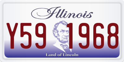 IL license plate Y591968