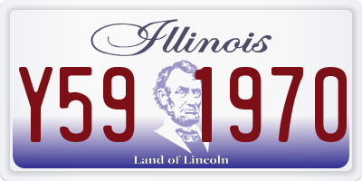 IL license plate Y591970