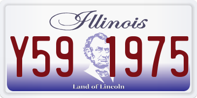 IL license plate Y591975
