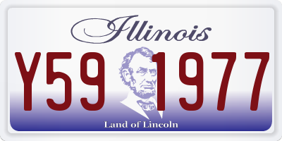 IL license plate Y591977