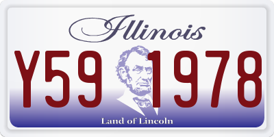 IL license plate Y591978