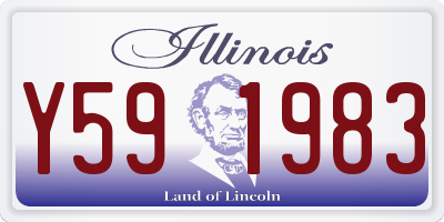 IL license plate Y591983