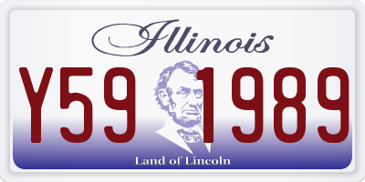 IL license plate Y591989