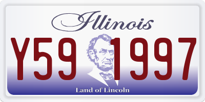 IL license plate Y591997