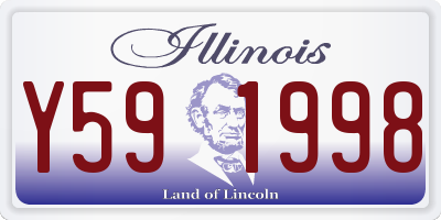 IL license plate Y591998