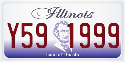 IL license plate Y591999