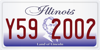 IL license plate Y592002