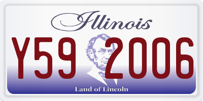 IL license plate Y592006