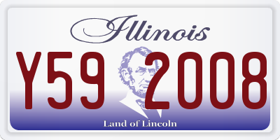 IL license plate Y592008