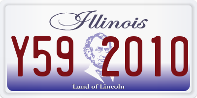IL license plate Y592010