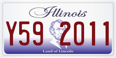 IL license plate Y592011