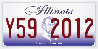 IL license plate Y592012