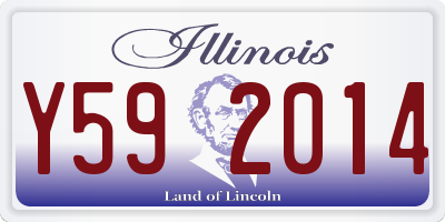 IL license plate Y592014