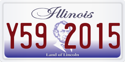 IL license plate Y592015
