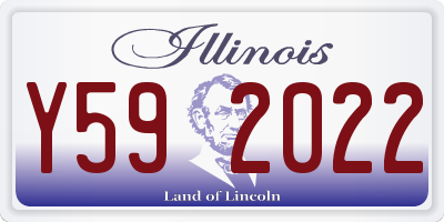 IL license plate Y592022