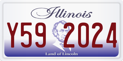 IL license plate Y592024