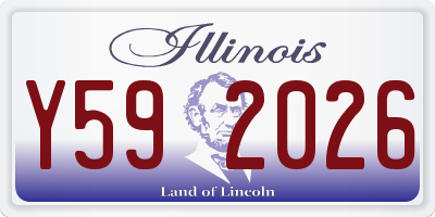 IL license plate Y592026