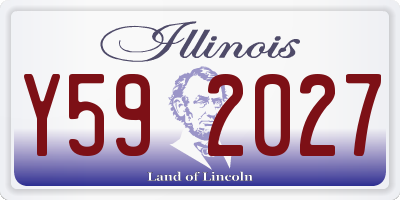 IL license plate Y592027