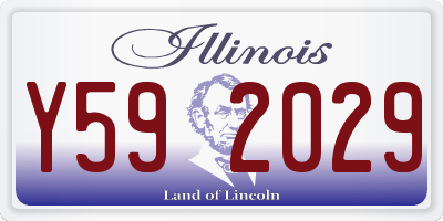 IL license plate Y592029