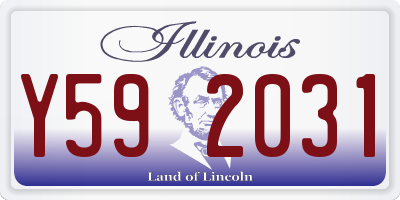 IL license plate Y592031