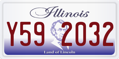 IL license plate Y592032