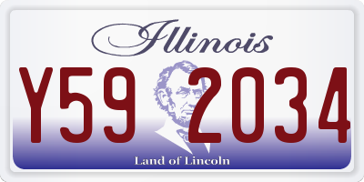 IL license plate Y592034