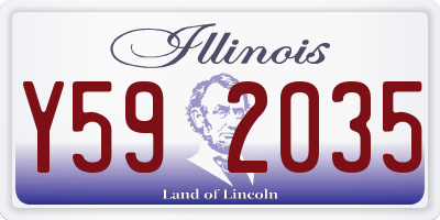 IL license plate Y592035