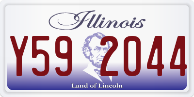 IL license plate Y592044