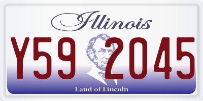 IL license plate Y592045
