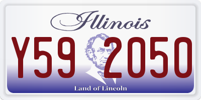 IL license plate Y592050