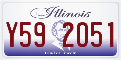 IL license plate Y592051