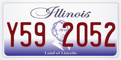 IL license plate Y592052