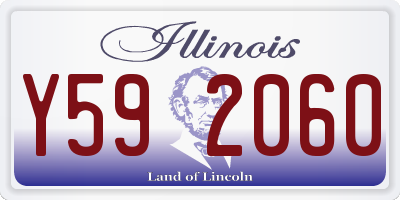 IL license plate Y592060