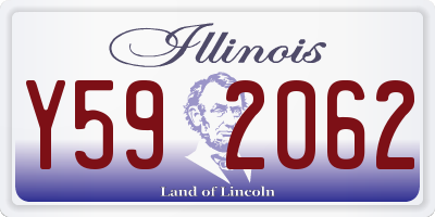 IL license plate Y592062