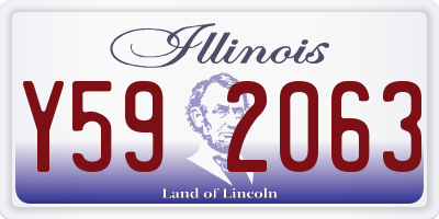 IL license plate Y592063